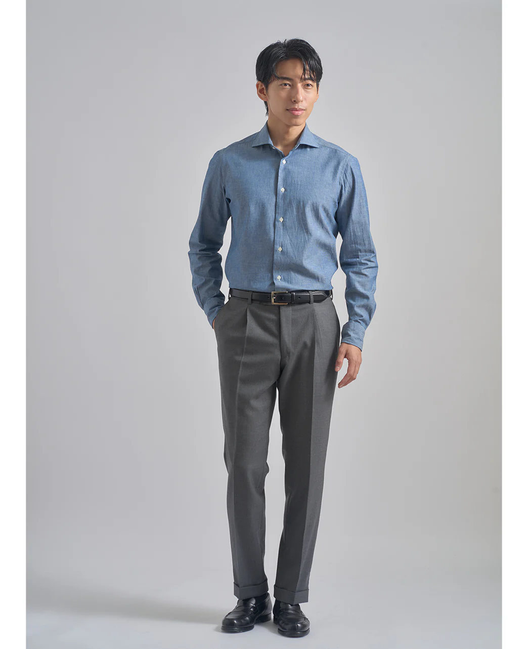 TOKYO SLIM FIT - Italian Spread Chambray - Image 5