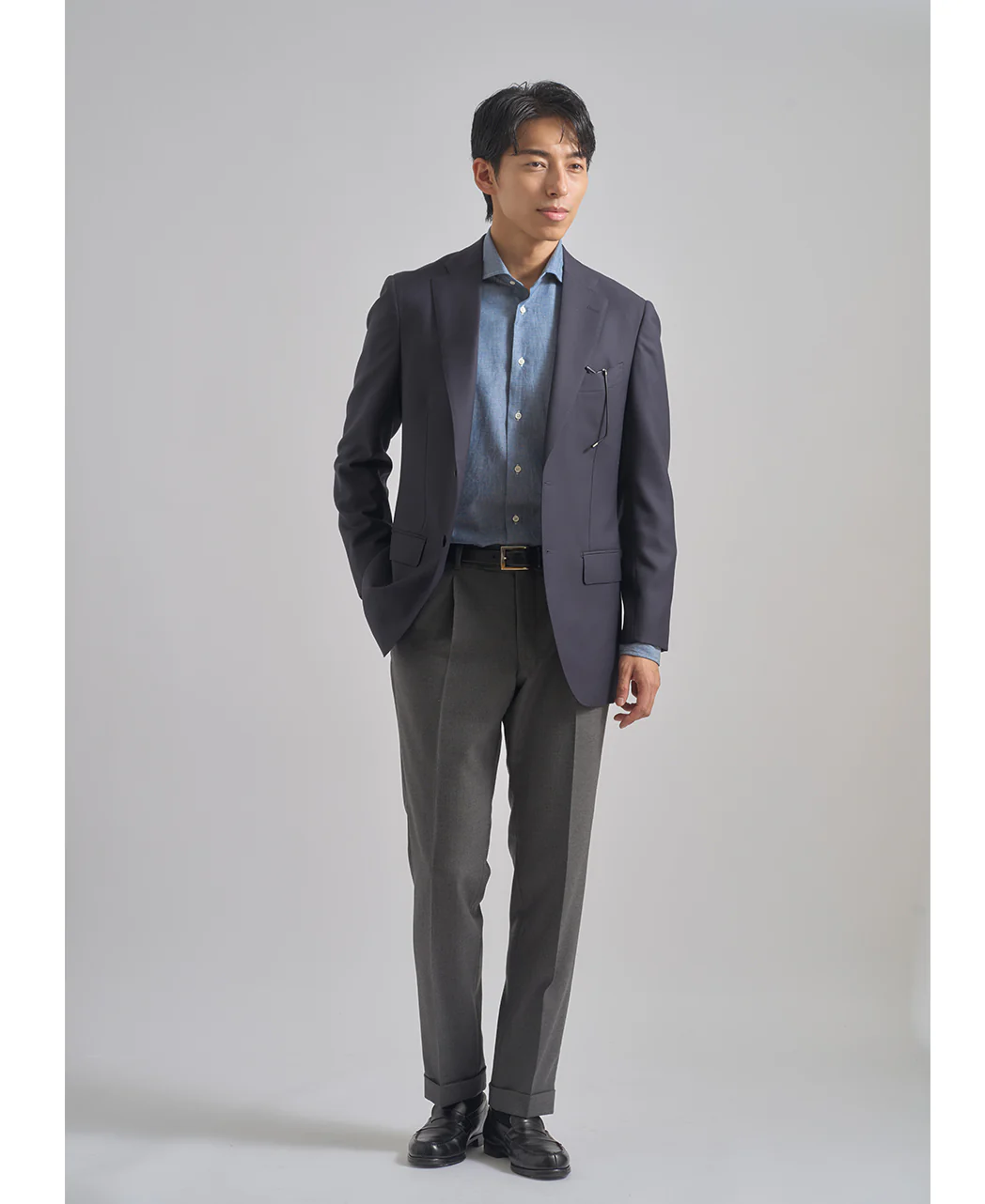TOKYO SLIM FIT - Italian Spread Chambray - Image 6