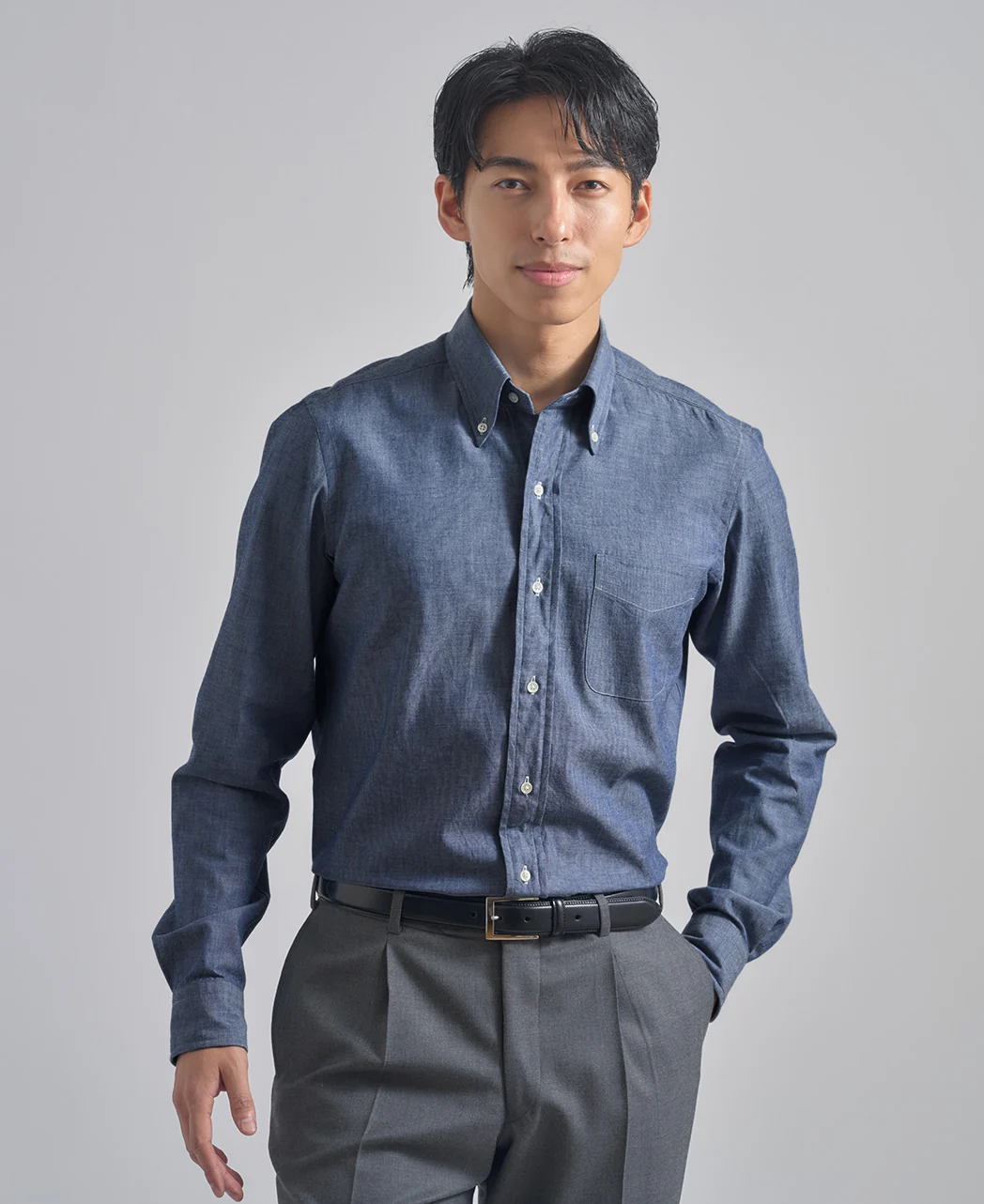 TOKYO SLIM FIT - SPORT Button Down Chambray - Image 2