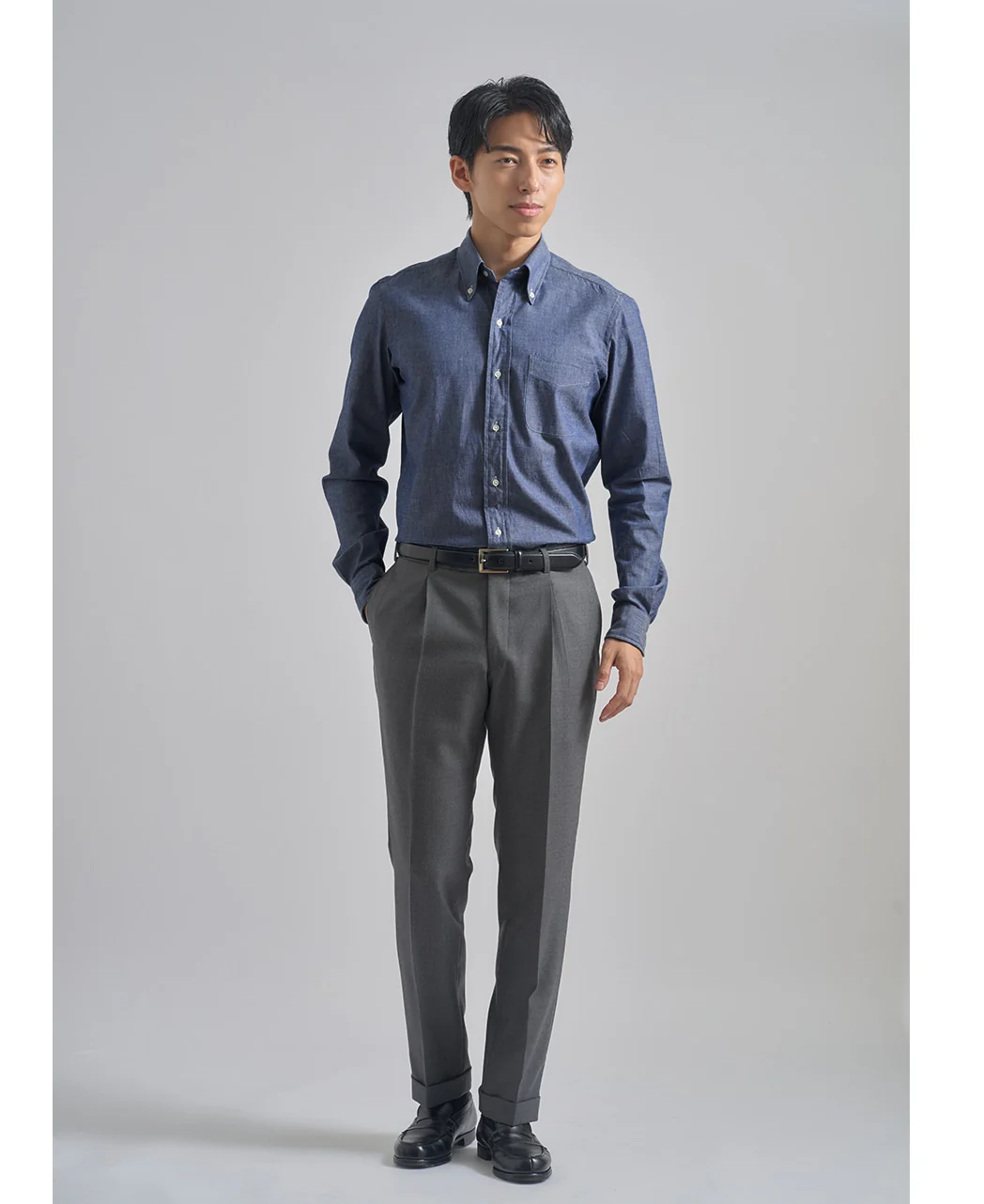 TOKYO SLIM FIT - SPORT Button Down Chambray - Image 5