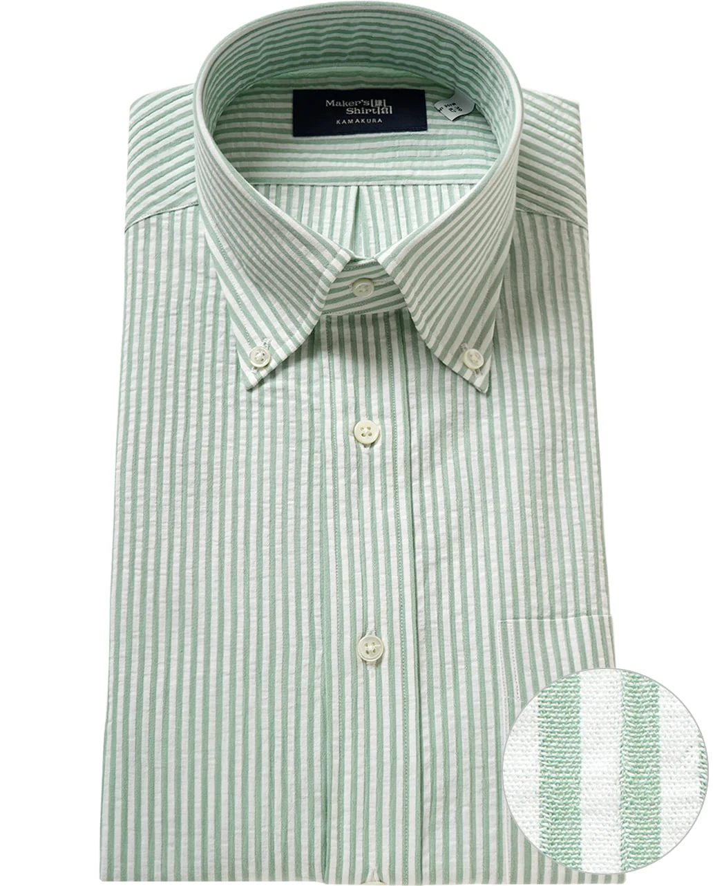 TOKYO SLIM FIT - Button Down  Ice Cotton Seersucker - Image 6