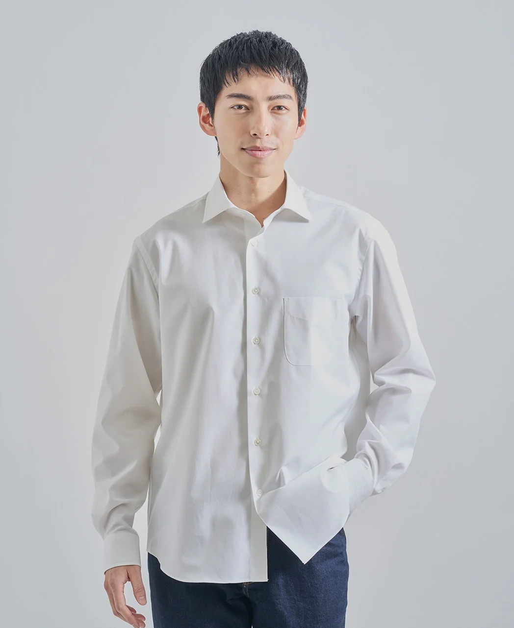 Casual Broadcloth Wide Collar Solid - Image 12