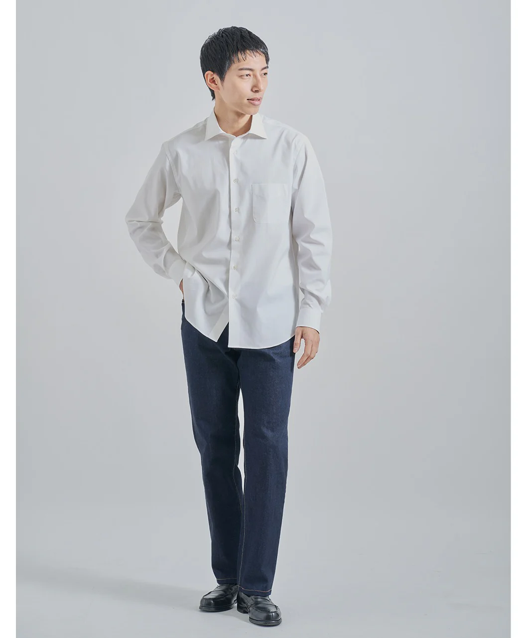 Casual Broadcloth Wide Collar Solid - Image 14