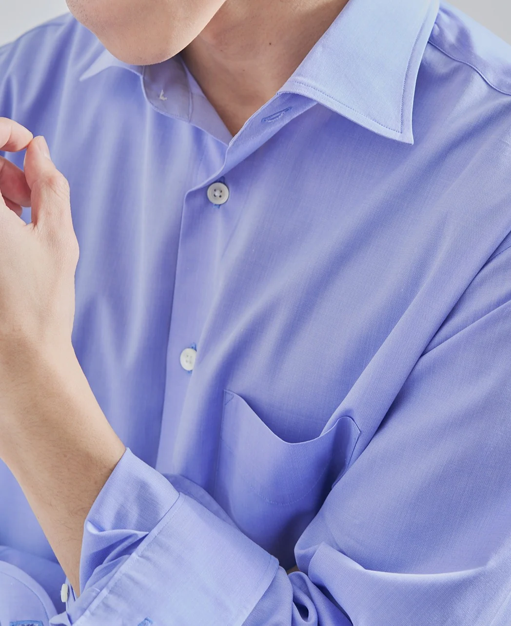 Casual Broadcloth Wide Collar Solid - Image 9