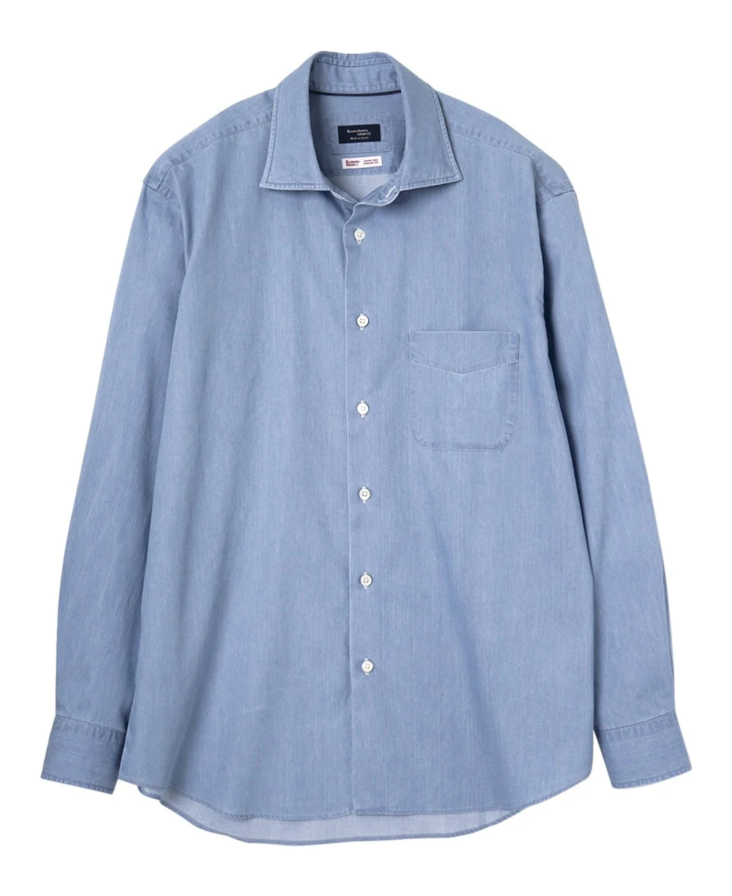 Casual Denim Spread Collar