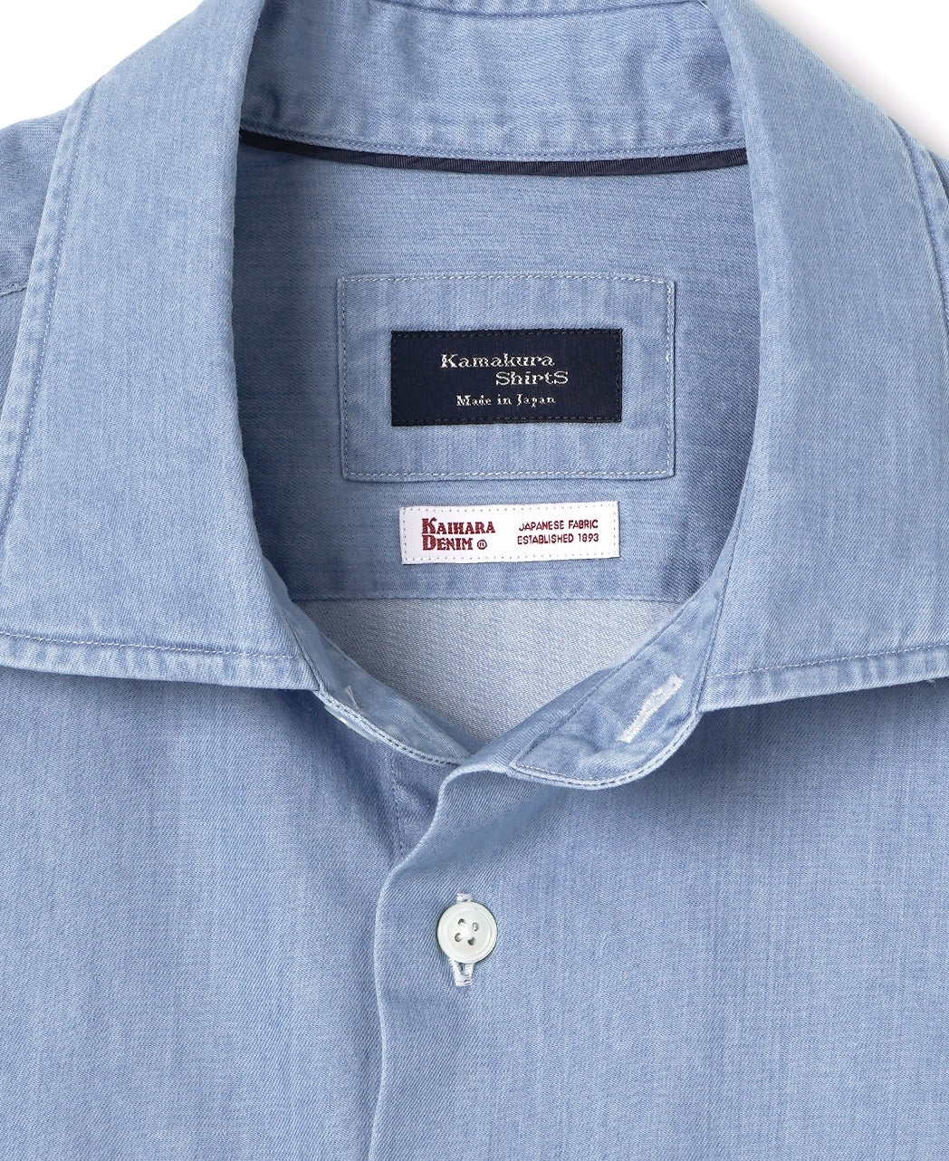 Casual Denim Spread Collar - Image 3