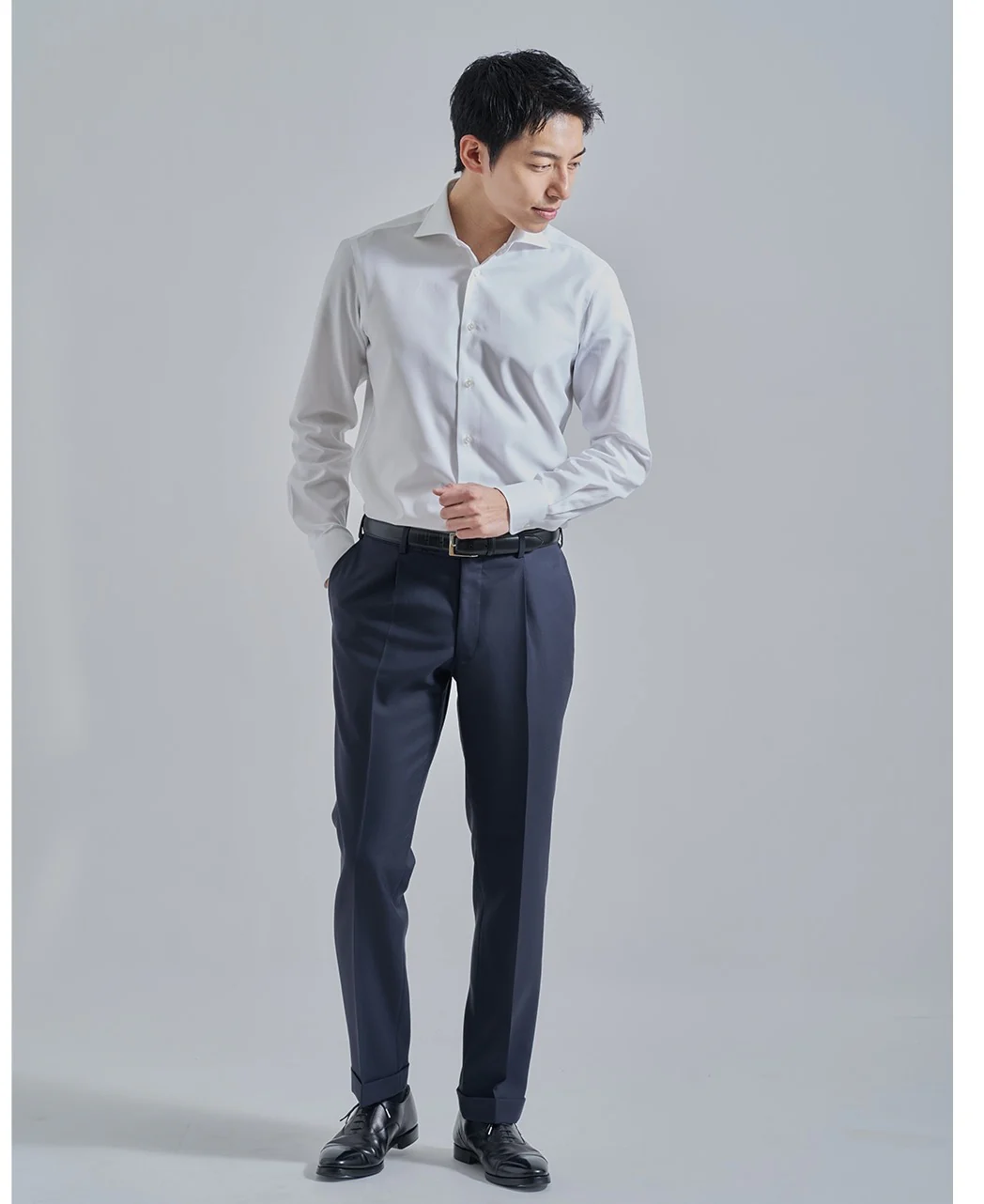 TOKYO SLIM FIT - Italian Spread Dobby CANCLINI - Image 6