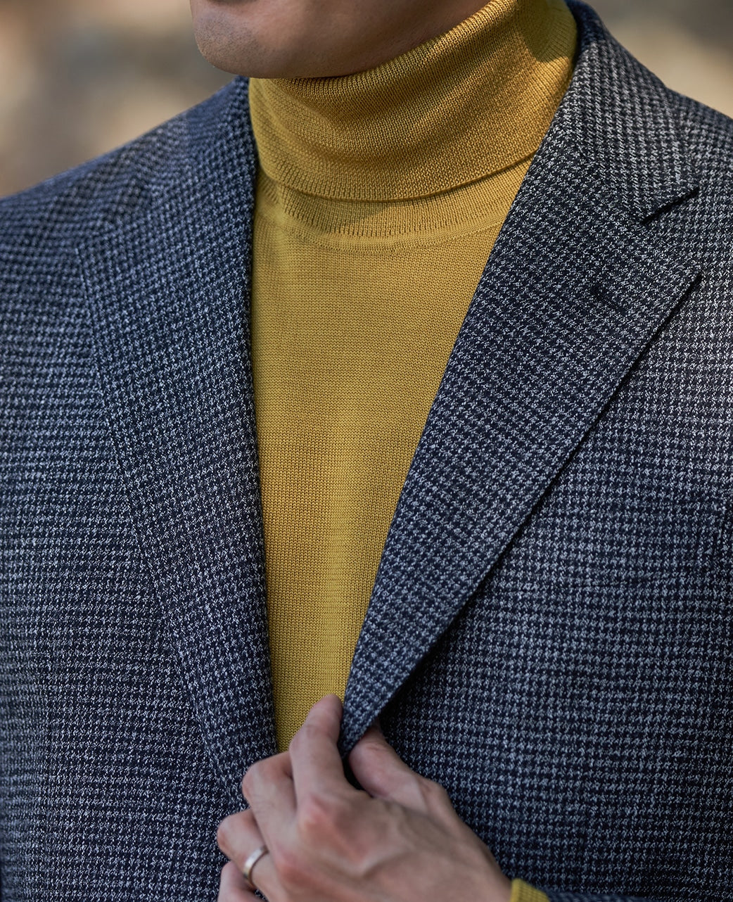 Light Weight Houndstooth Jacket - Image 8
