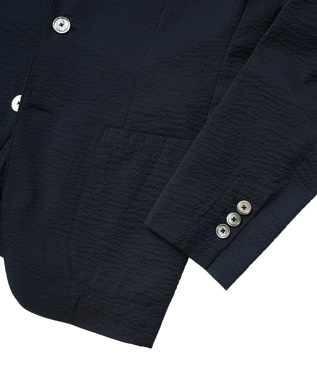 Lightweight Wool Seersucker Jacket - Image 13