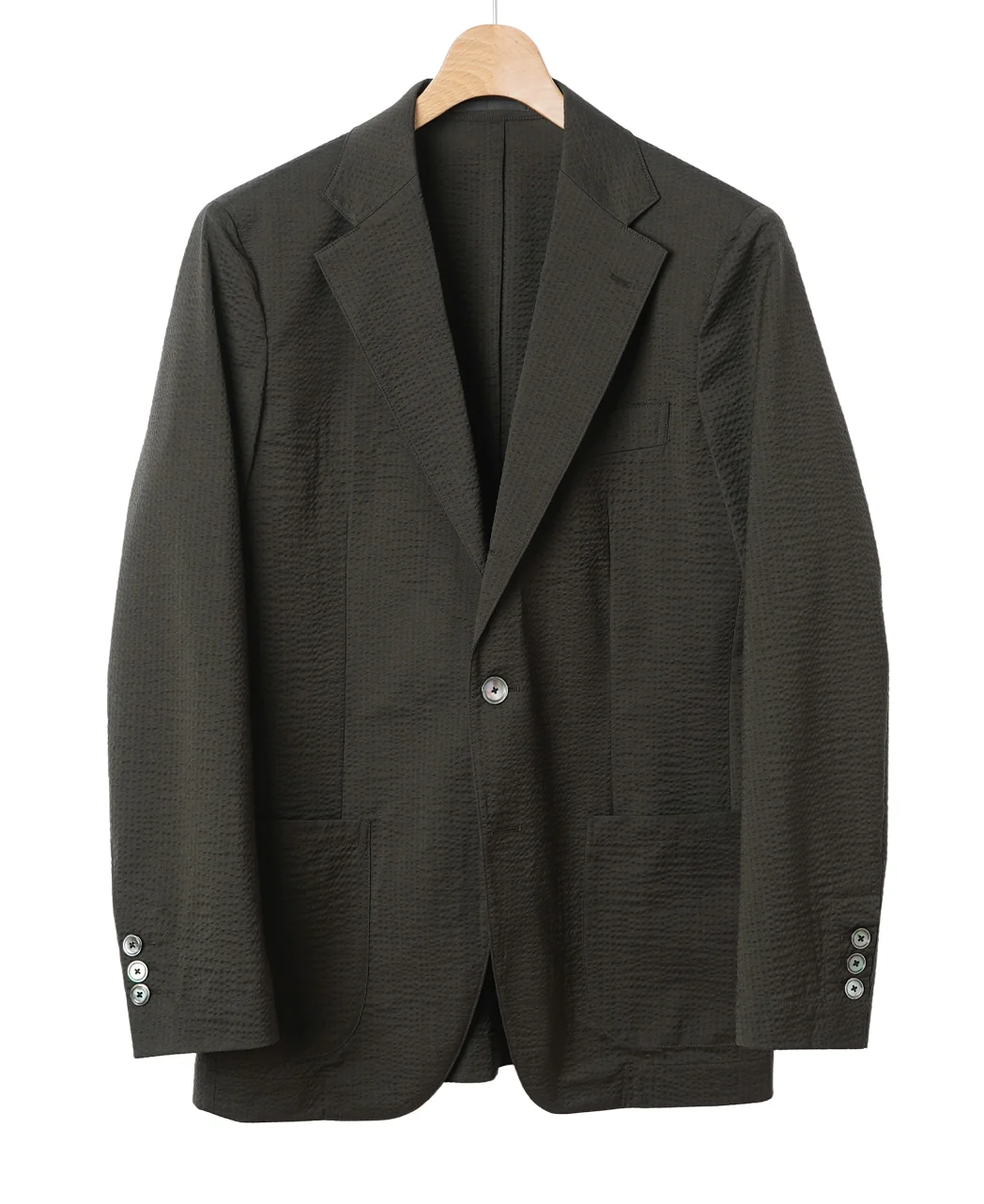 Lightweight Wool Seersucker Jacket - Image 15