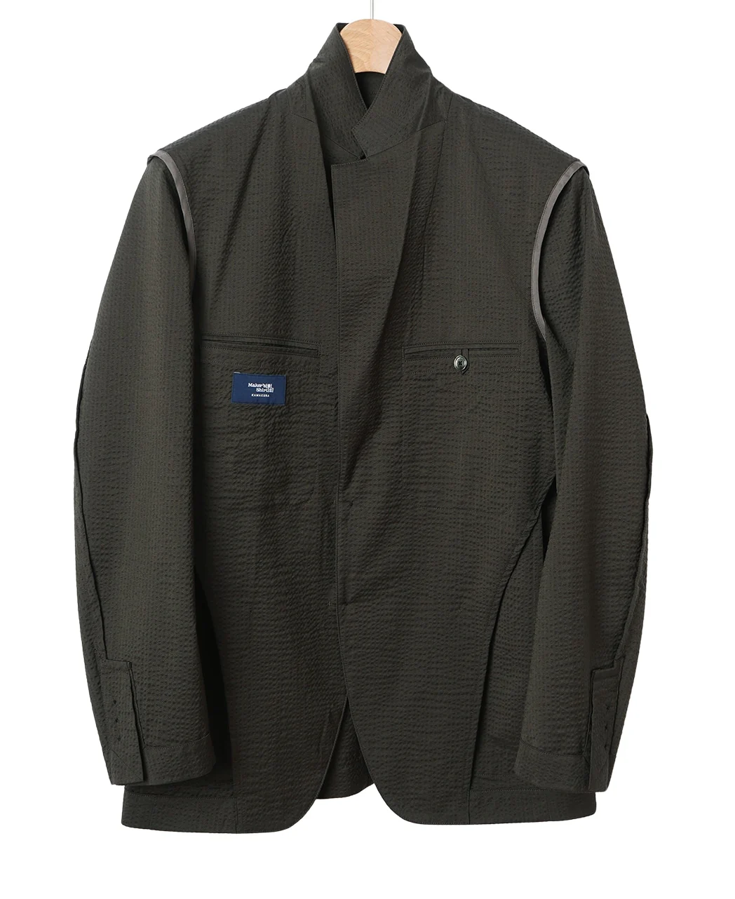 Lightweight Wool Seersucker Jacket - Image 18