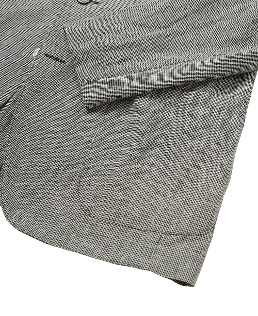 Lightweight Cotton Linen Jacket Gingham Check - Image 3