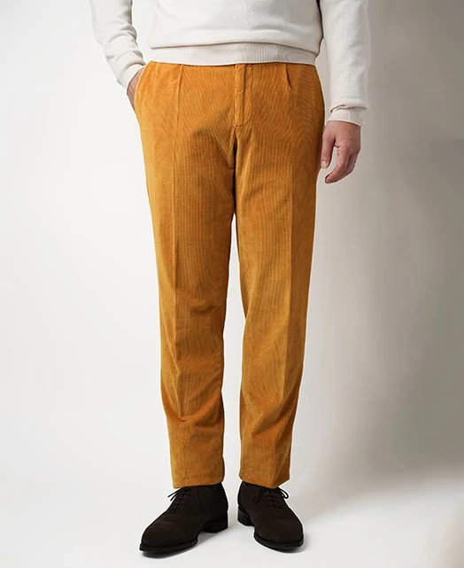 Corduroy  Pants Single Tuck - Image 2