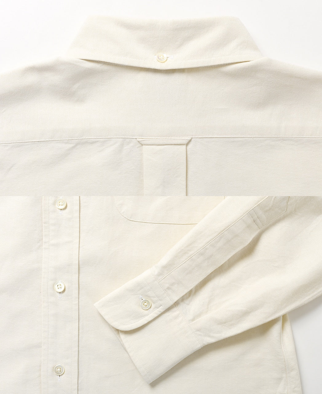 VINTAGE IVY - Button Down Ecru Oxford - Image 3