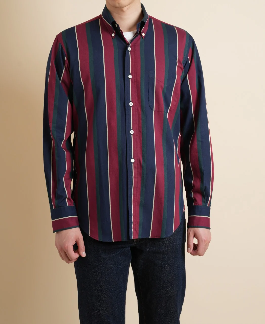 VINTAGE IVY REGIMENTAL STRIPE SHIRT - Image 3