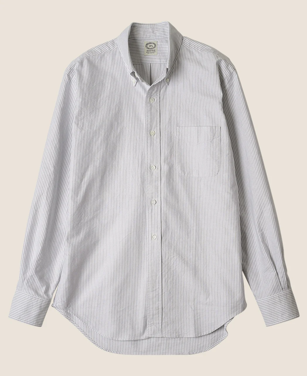 VINTAGE IVY - University Stripe Button Down Oxford