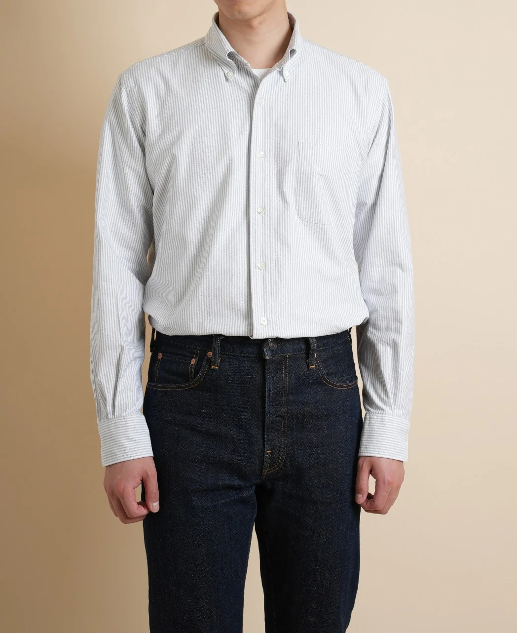 VINTAGE IVY - University Stripe Button Down Oxford - Image 2
