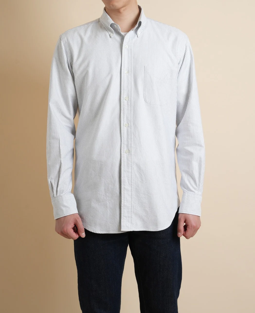 VINTAGE IVY - University Stripe Button Down Oxford - Image 3