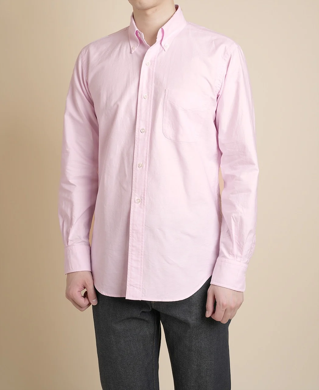 Vintage Ivy Pink Solid Oxford Shirt - Image 3