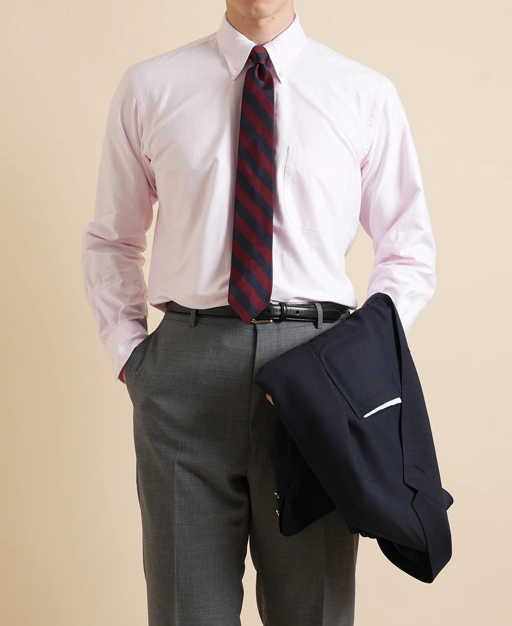 Vintage Ivy Pink Solid Oxford Shirt - Image 5
