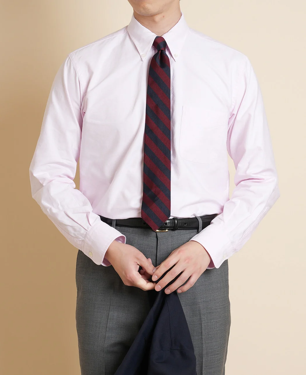 Vintage Ivy Pink Solid Oxford Shirt - Image 6