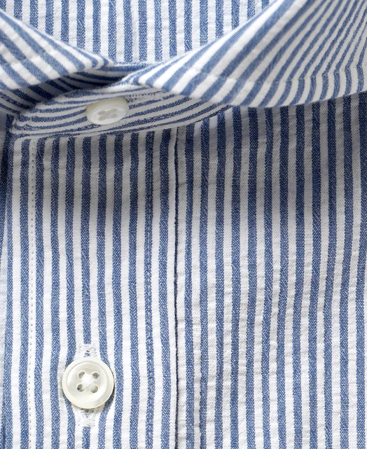 Short Sleeve Shirt - Cutaway Ice Cotton seersucker - Image 2