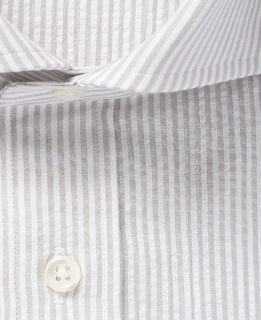 Short Sleeve Shirt - Cutaway Ice Cotton seersucker - Image 5