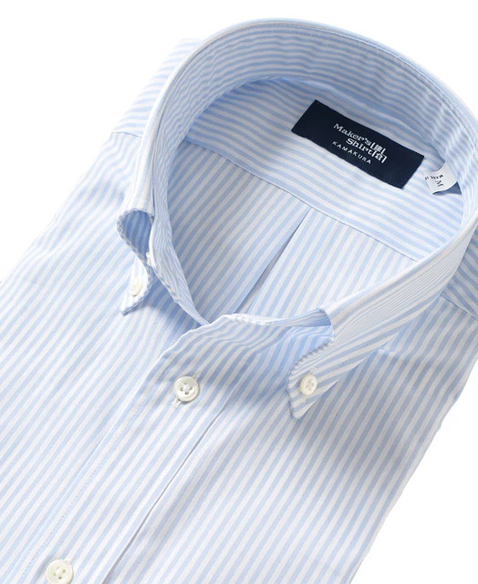 Short Sleeve Shirt -  Button Down Ice Cotton Dobby - Image 8