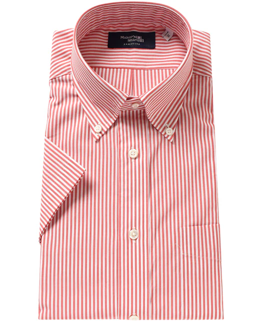 Short Sleeve Shirt -  Button Down Ice Cotton Dobby - Image 9