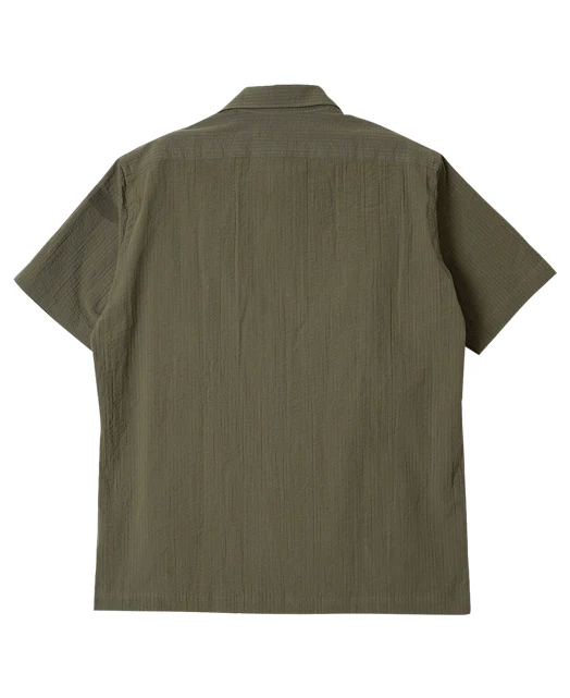 Short Sleeve Shirt - Open-collar ice cotton seersucker - Image 16