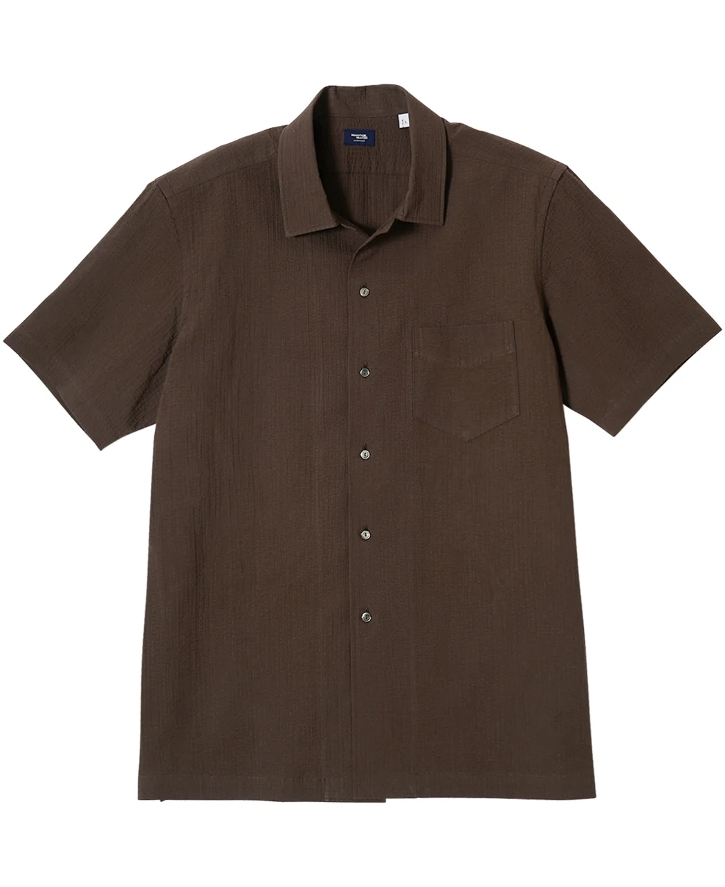 Short Sleeve Shirt - Open-collar ice cotton seersucker - Image 18