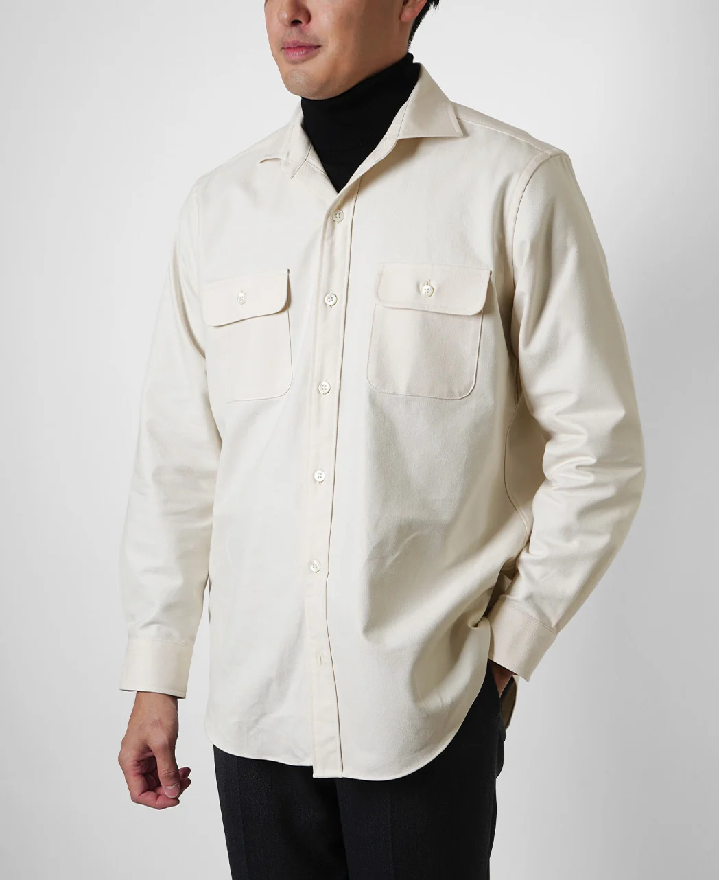 Tokyo Fit - Double Pocket Spread Herringbone - Image 2
