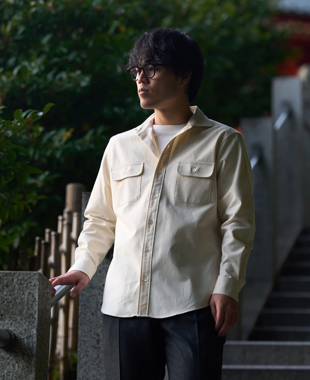 Tokyo Fit - Double Pocket Spread Herringbone - Image 3