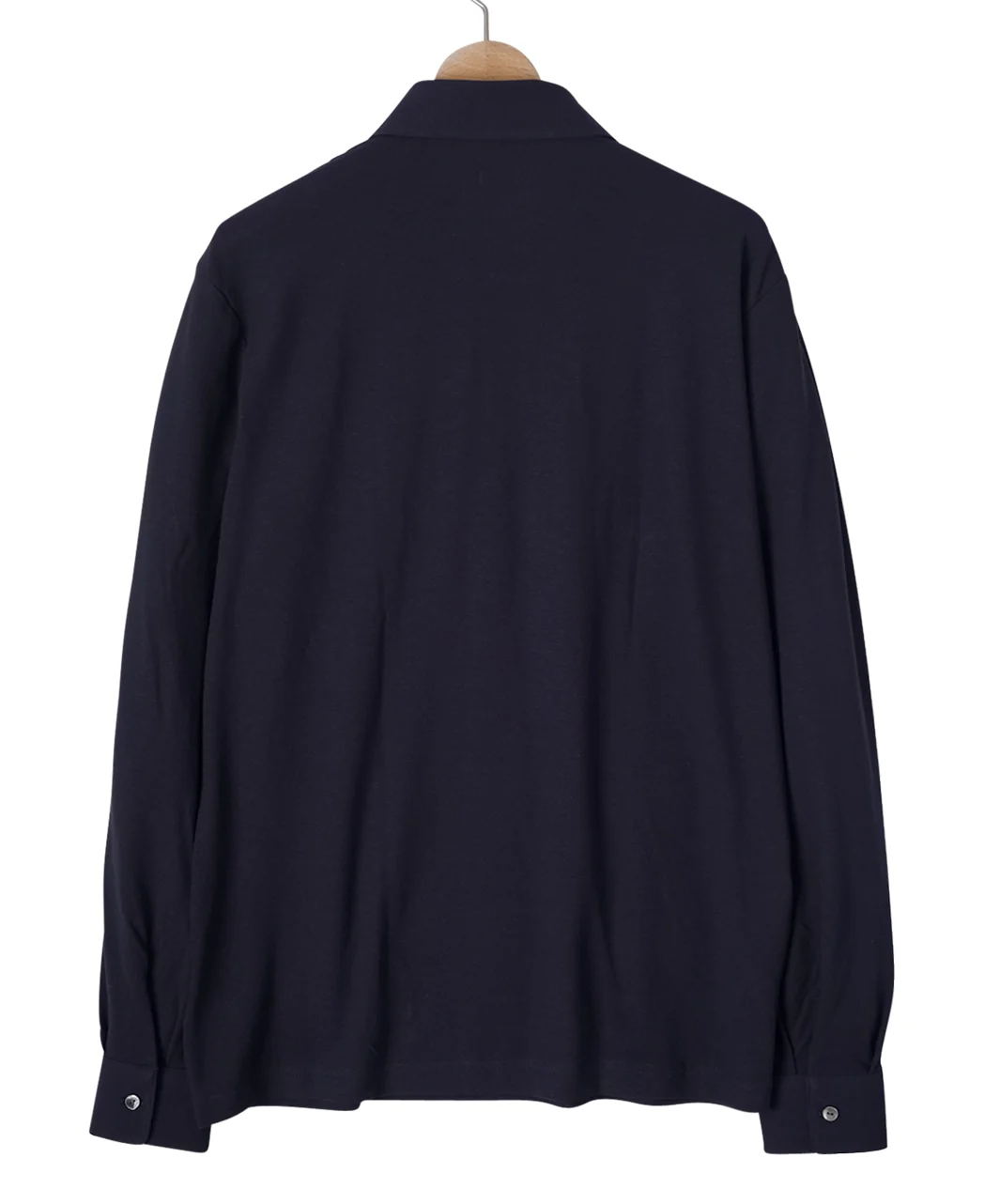 Long-sleeve high-twist cotton polo - Image 10