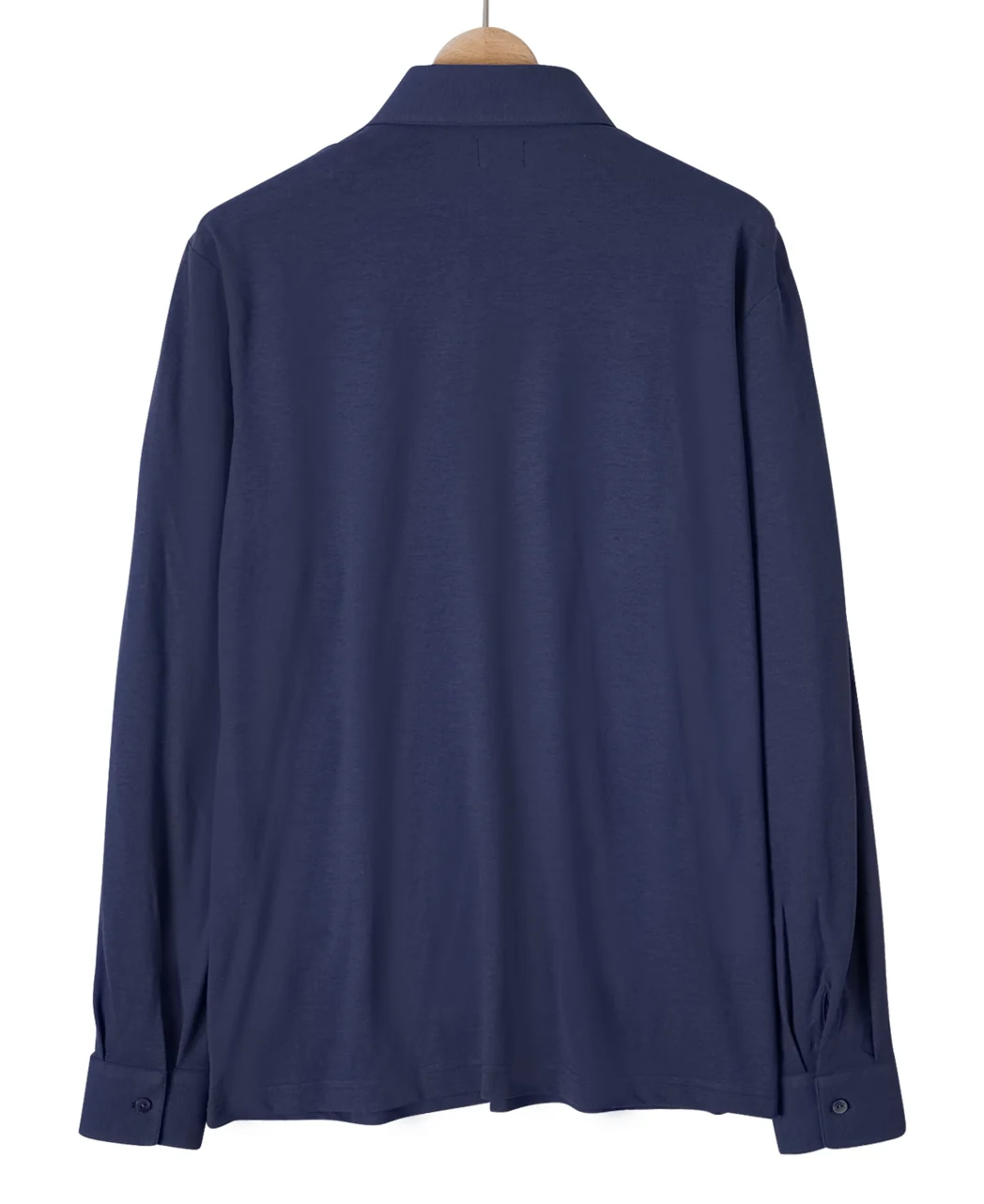 Long-sleeve high-twist cotton polo - Image 6