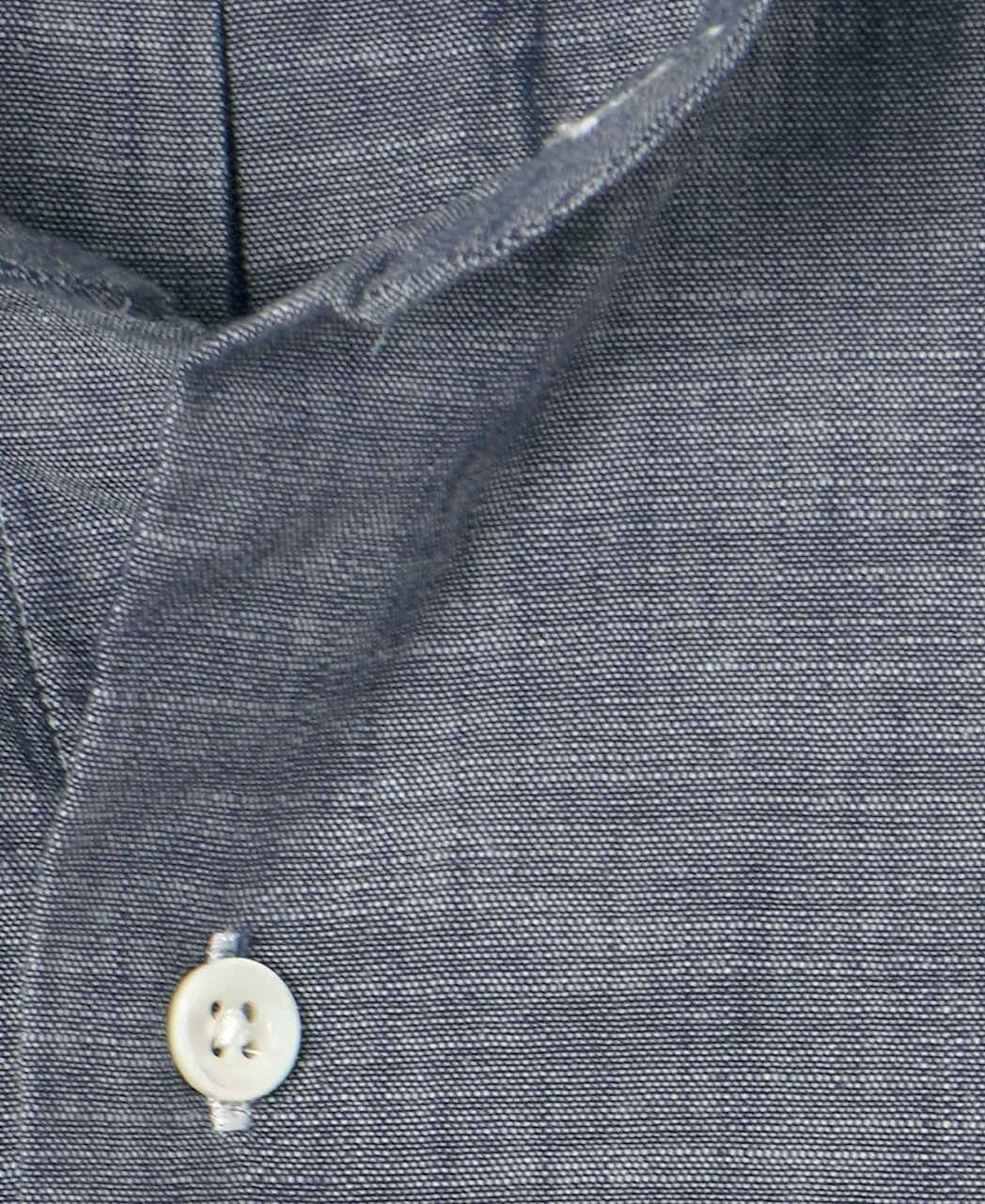 VINTAGE IVY- BAND COLLAR DARK CHAMBRAY - Image 5