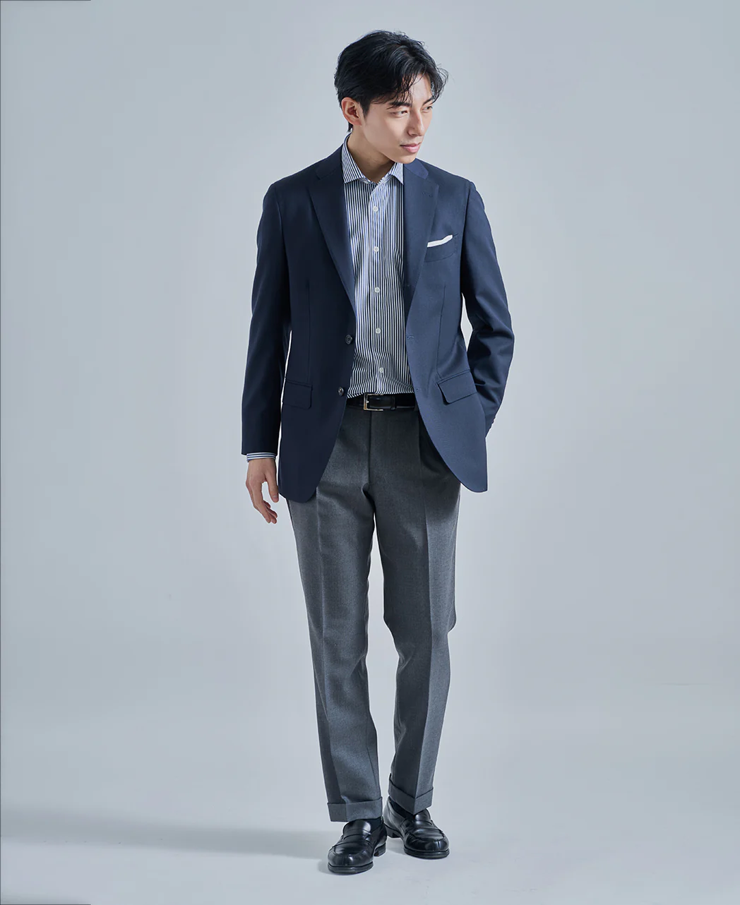 TOKYO SLIM FIT -  Spread High Gauge Jacquard J-TECH STRETCH  EASY CARE - Image 15