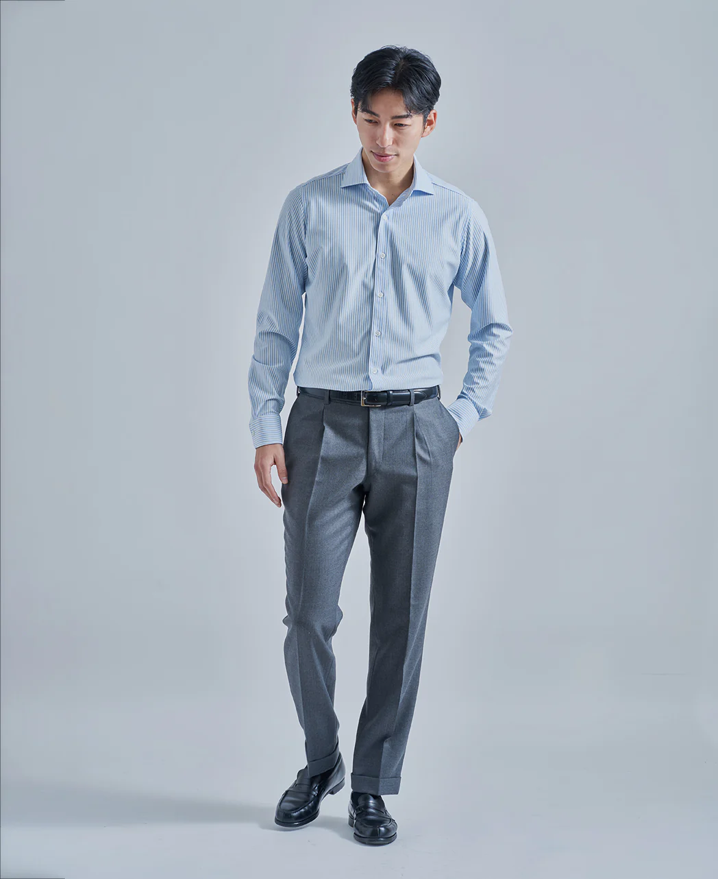 TOKYO SLIM FIT -  Spread High Gauge Jacquard J-TECH STRETCH  EASY CARE - Image 5