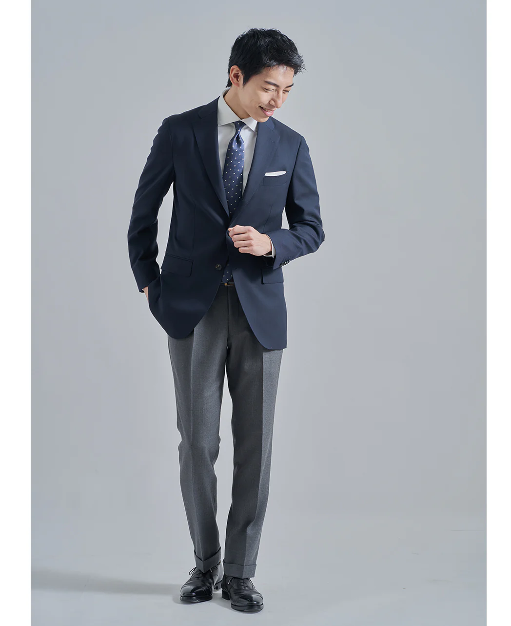 TOKYO SLIM FIT -  Italian Spread Premium Circular J-Tech Stretch EASY CARE - Image 5