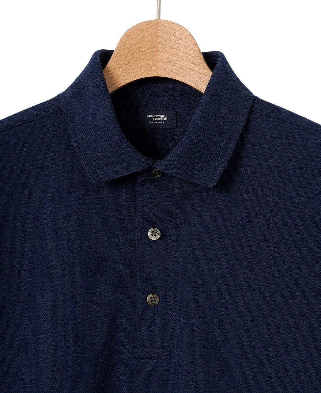 Ribbed Kanoko Knit Polo Shirt - Image 19