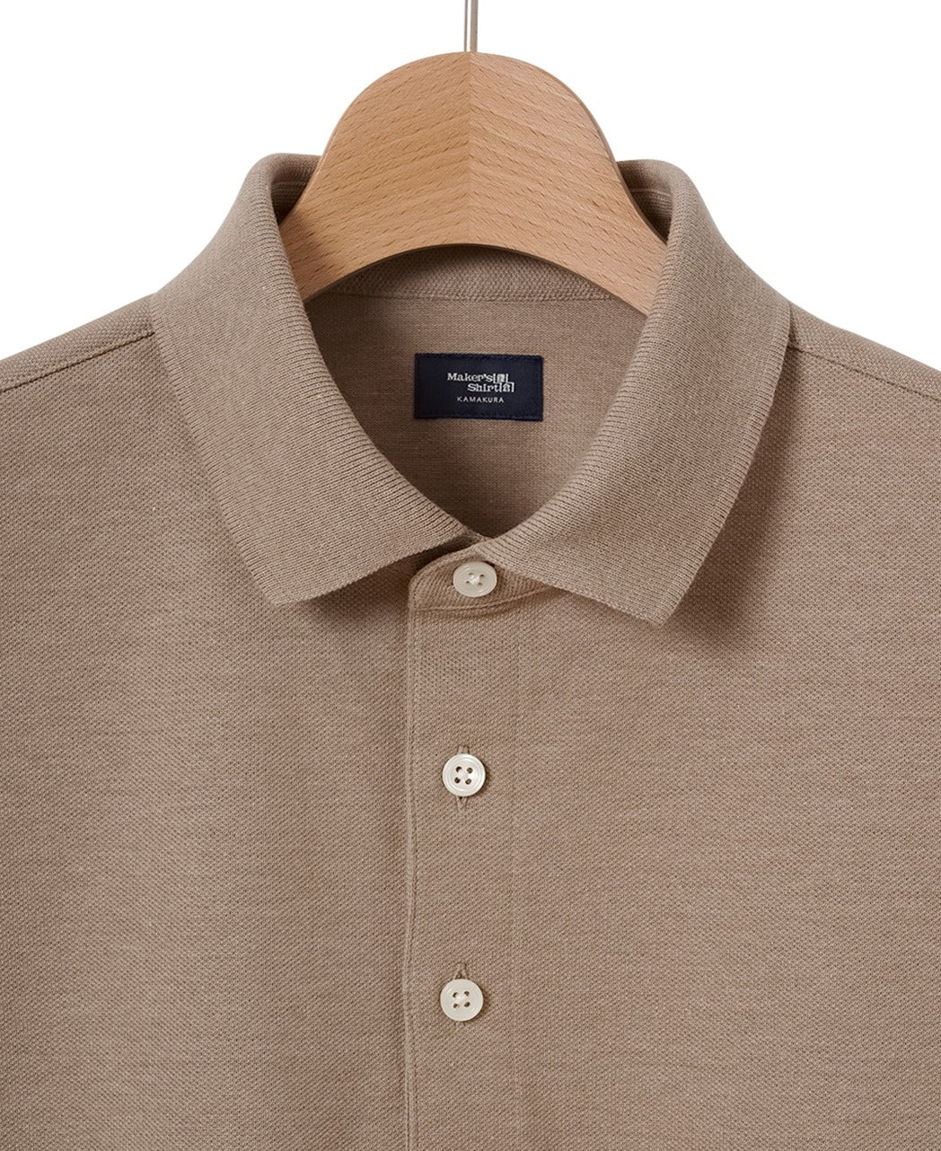 Ribbed Kanoko Knit Polo Shirt - Image 23
