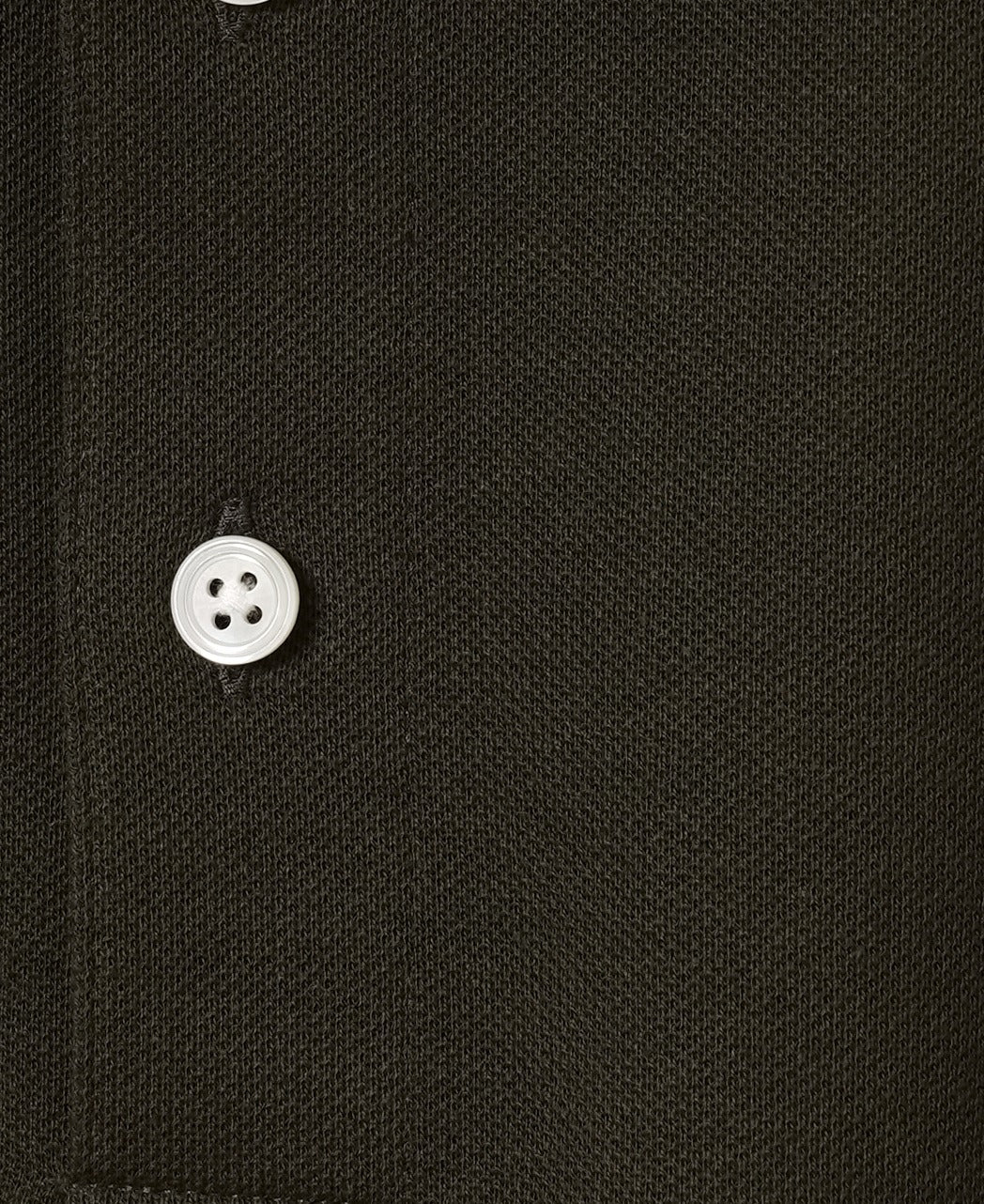 Ribbed Kanoko Knit Polo Shirt - Image 4