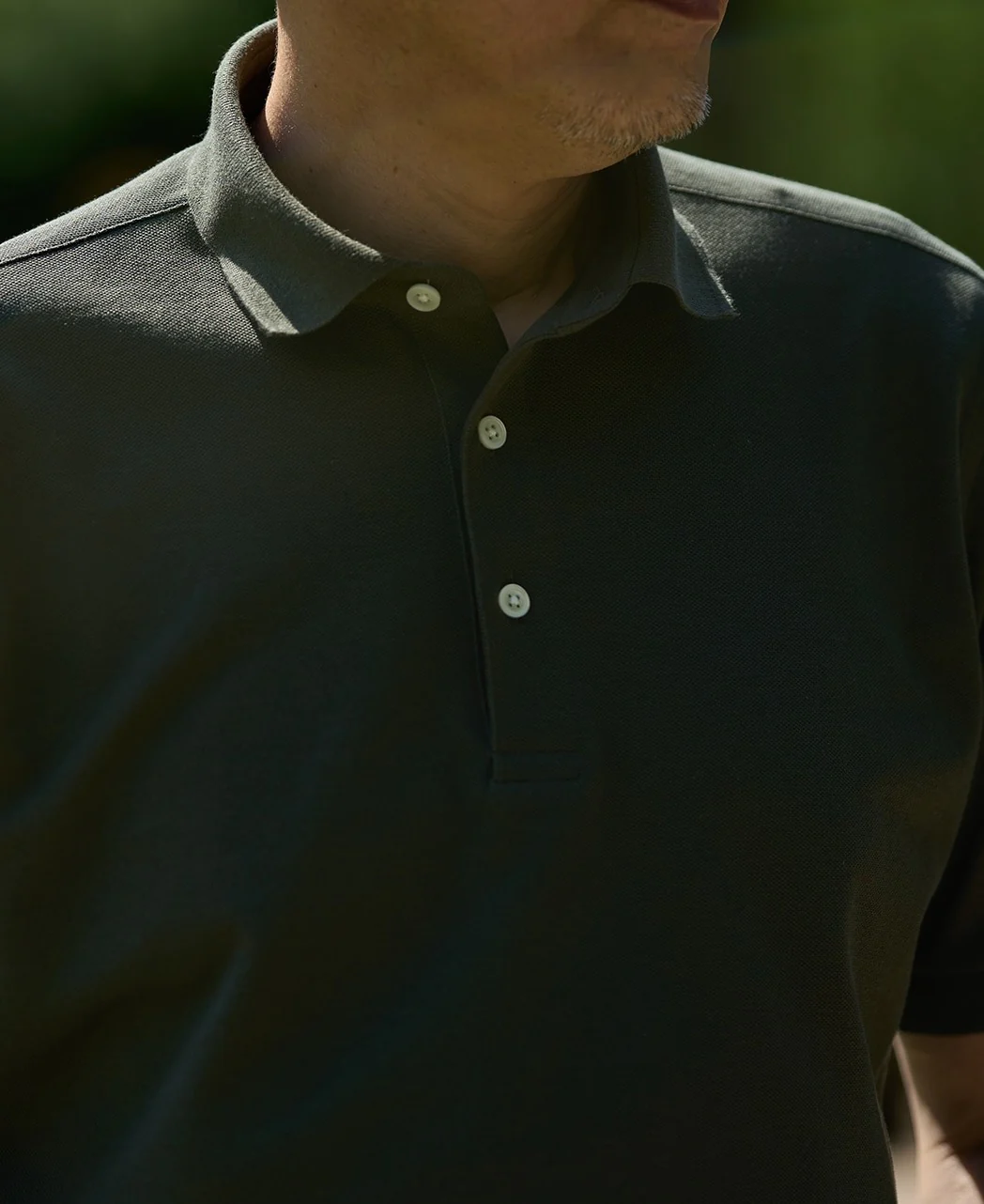 Ribbed Kanoko Knit Polo Shirt - Image 6