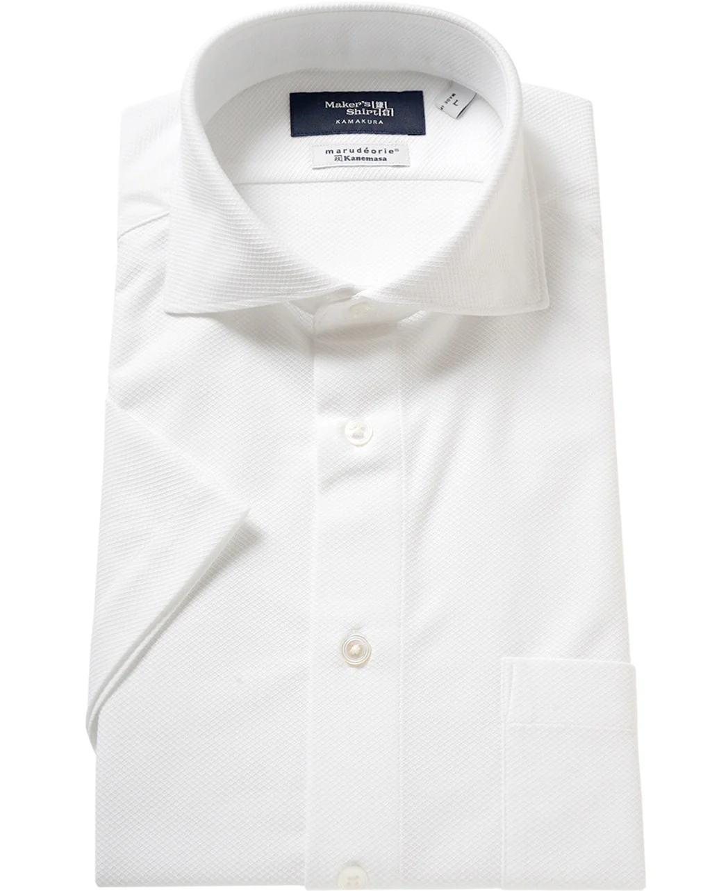 Short Sleeve Shirt - Cutaway Leno Jacquard J-Tech Stretch EASY CARE