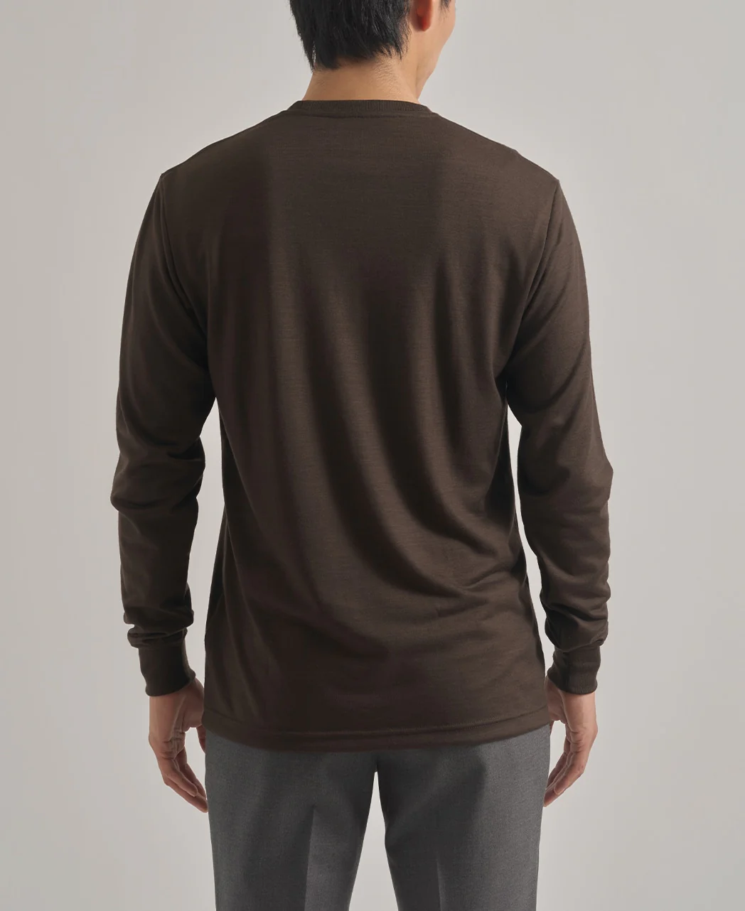 Merino Wool Crew Neck Long-Sleeve T-Shirt - Image 18