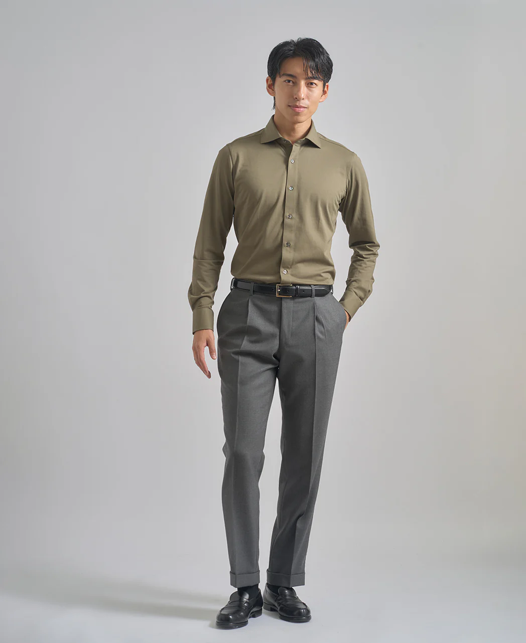 TOKYO SLIM FIT -  Spread J-Tech Stretch EASY CARE Pique - Image 3