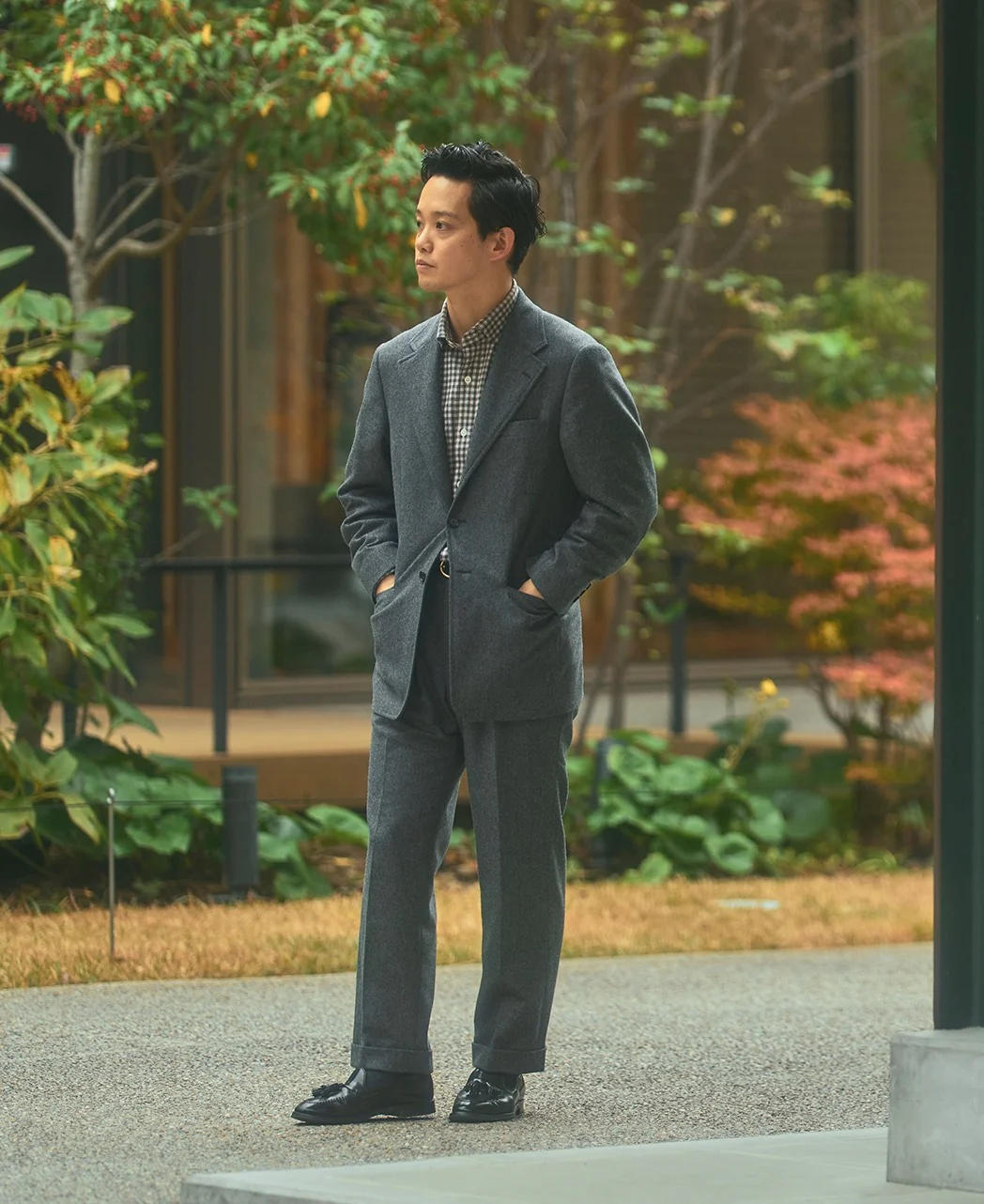 TOKYO SLIM FIT -  Spread J-Tech Stretch EASY CARE Flannel - Image 3