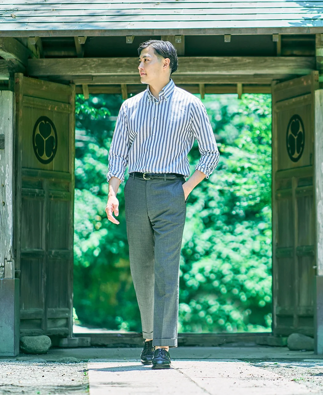 TOKYO SLIM FIT - Button Down Cotton Linen - Image 3