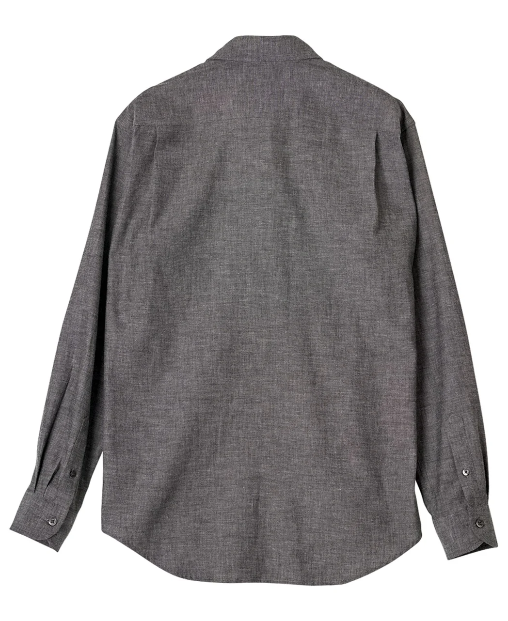 Casual Shirt Double Pocket Black Chambray - Image 4
