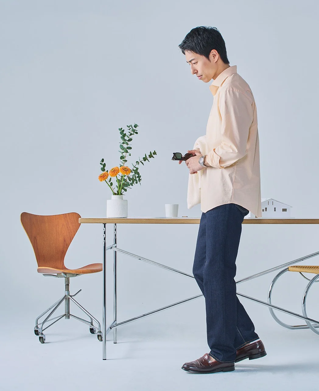 Gingham Check Casual Shirt THOMAS MASON - Image 3